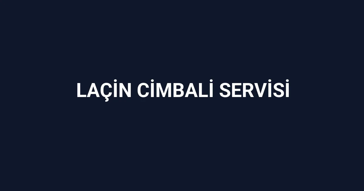 Laçin Cimbali Servisi